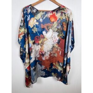 bryn Walker Floral Multicolor Tunic Top NWT